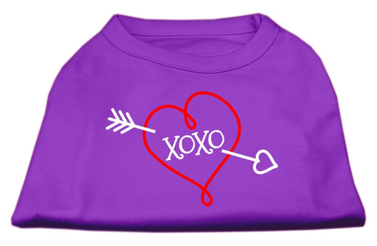 XOXO Screen Print Shirt Purple XS